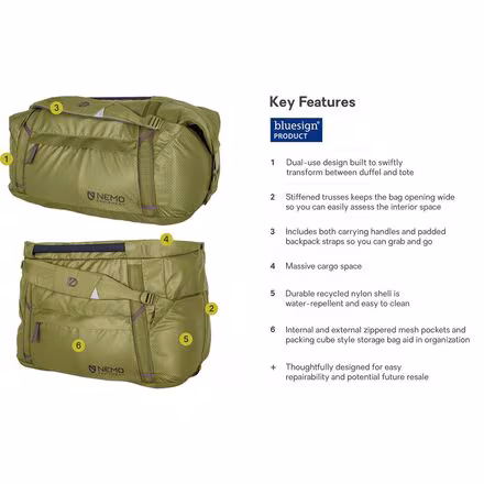 Double Haul Convertible Duffel 55L Bag