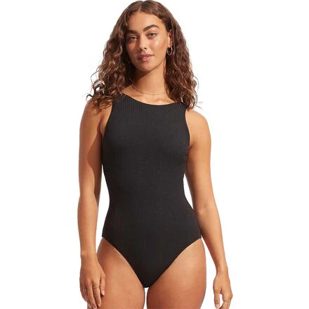 Seadive High Neck Maillot One-Piece Swim Suit - Women's