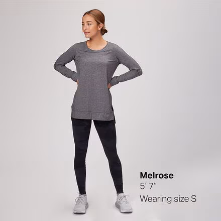 Glorya Side Slit Long-Sleeve Top - Women's