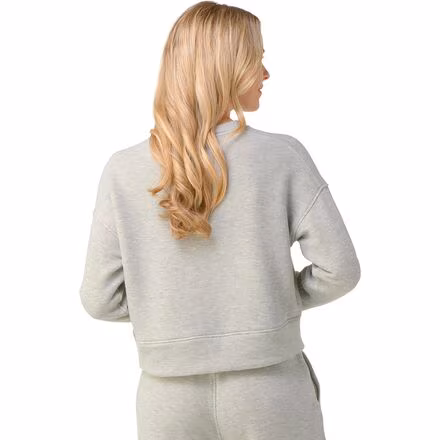 Recycled Terry Cropped Crew Sweatshirt - Women's