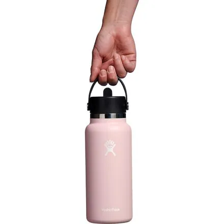 32oz Wide Mouth Flex Straw Water Bottle