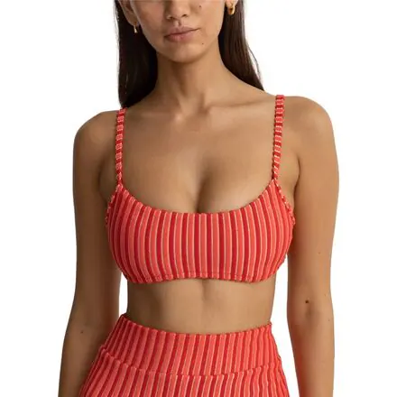 Terry Sands Stripe Crop Bikini Top - Women's
