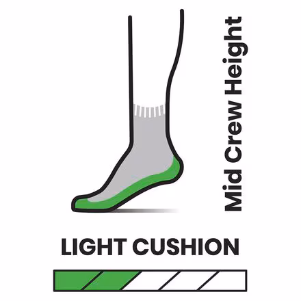 Performance Hike Lt Cushion Ethno Graphic Mid Crew - Women's