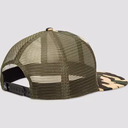 Throwback Flat Brim Patch Snapback Hat