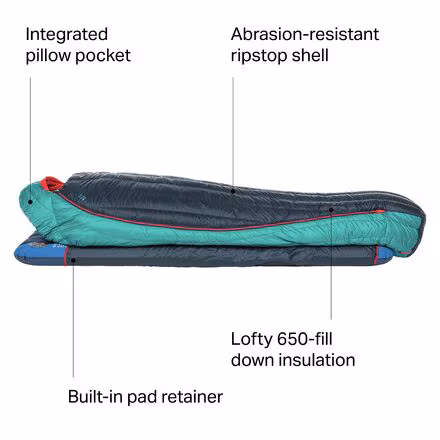 Daisy Mae Sleeping Bag: 0F Down - Women's