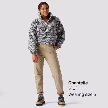 Printed Mid Pile Fleece 1/4 Zip Pullover - Women's