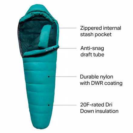 Cosmic Ultra 800 DriDown Sleeping Bag: 20F Down - Women's