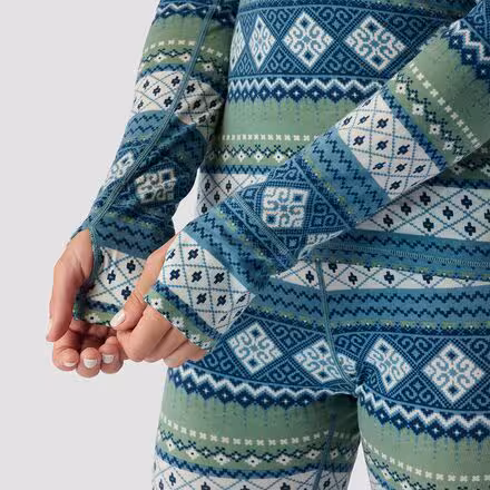 Spruces Lightweight Hooded 1/2-Zip Printed Top - Women's