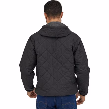 Diamond Quilted Bomber Hooded Jacket - Men's