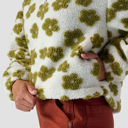 Printed Mid Pile Fleece 1/4 Zip Pullover - Women's