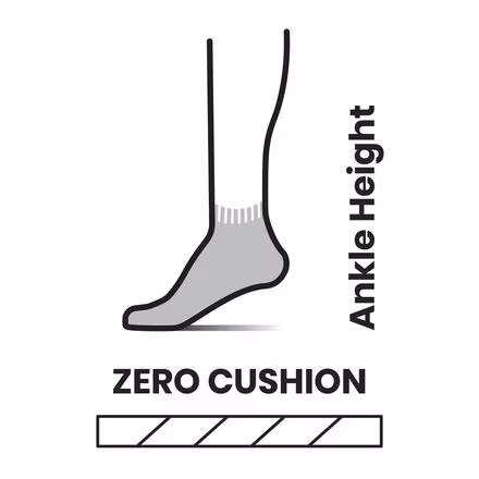 Run Zero Cushion Ankle Sock