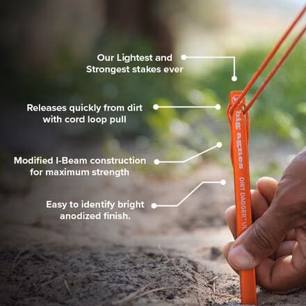 Big Agnes Dirt Dagger UL Tent Stakes - 6-Pack