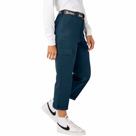 Relaxed Fit Cropped Cargo Pant - Women's