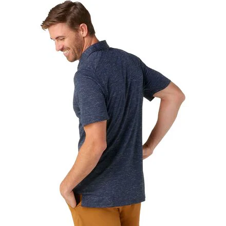 Merino Hemp Blend Short-Sleeve Polo Shirt - Men's