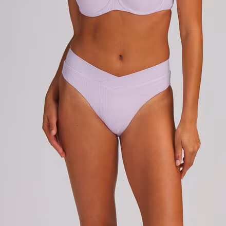 Pointelle Rib Court Bikini Bottom - Women's