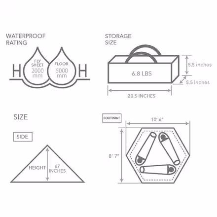 Ichi One Pole Tent: 3-Season