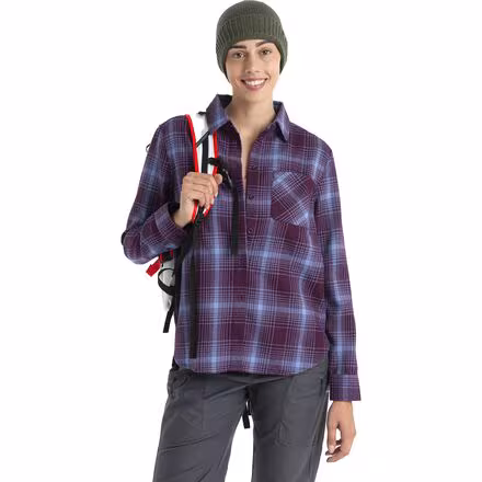 Merino 200 Dawnder Plaid Flannel Shirt - Women's