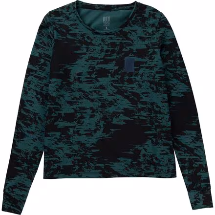 Fracture Print Label Long-Sleeve T-Shirt - Women's