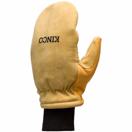 Lined Heavy-Duty PG & Suede Pigskin Ski Mitt + Omni-Cuff