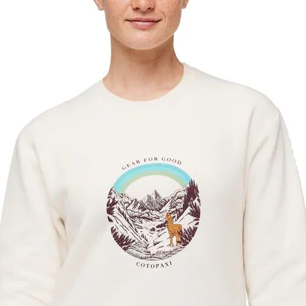 Traveling Llama Organic Crew Sweatshirt - Women's