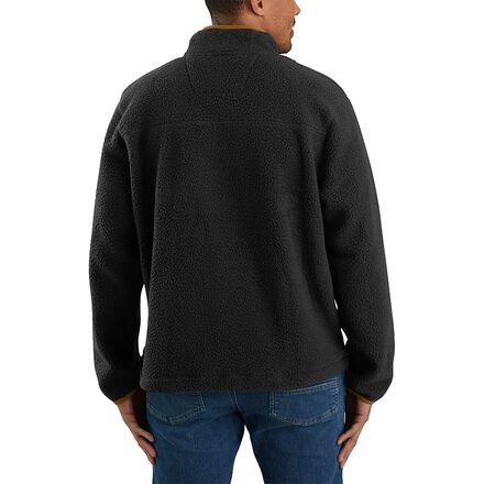 Relaxed Fit Fleece Snap Front Jacket - Men's