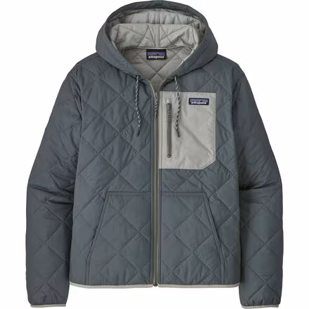 Diamond Quilted Bomber Hoodie - Women's