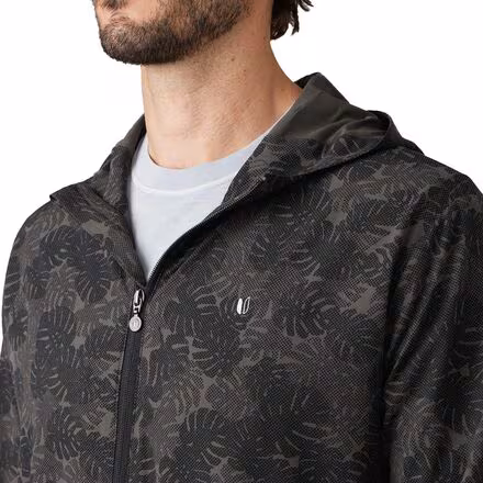 Solana Full-Zip Print Hooded Windbreaker Jacket - Men's