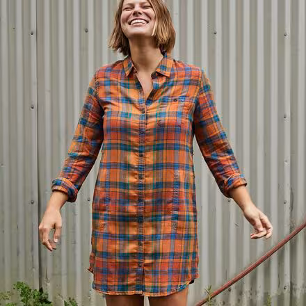 Re-Form Flannel Shirt Dress - Women's