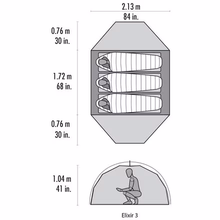 Elixir Tent: 3-Person 3 Season
