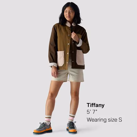 Patchwork Overcoat - Women's