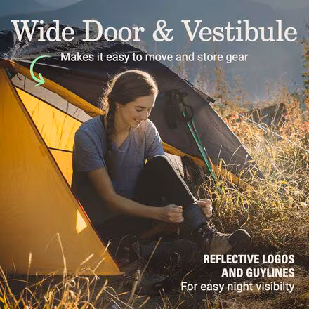 PEAK1 Backpacking Tent: 1-Person 3-Season