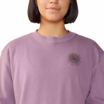 Spiral Pullover Crew Sweatshirt - Women's