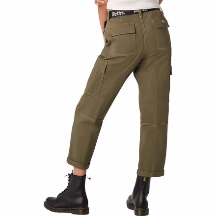 Relaxed Fit Cropped Cargo Pant - Women's