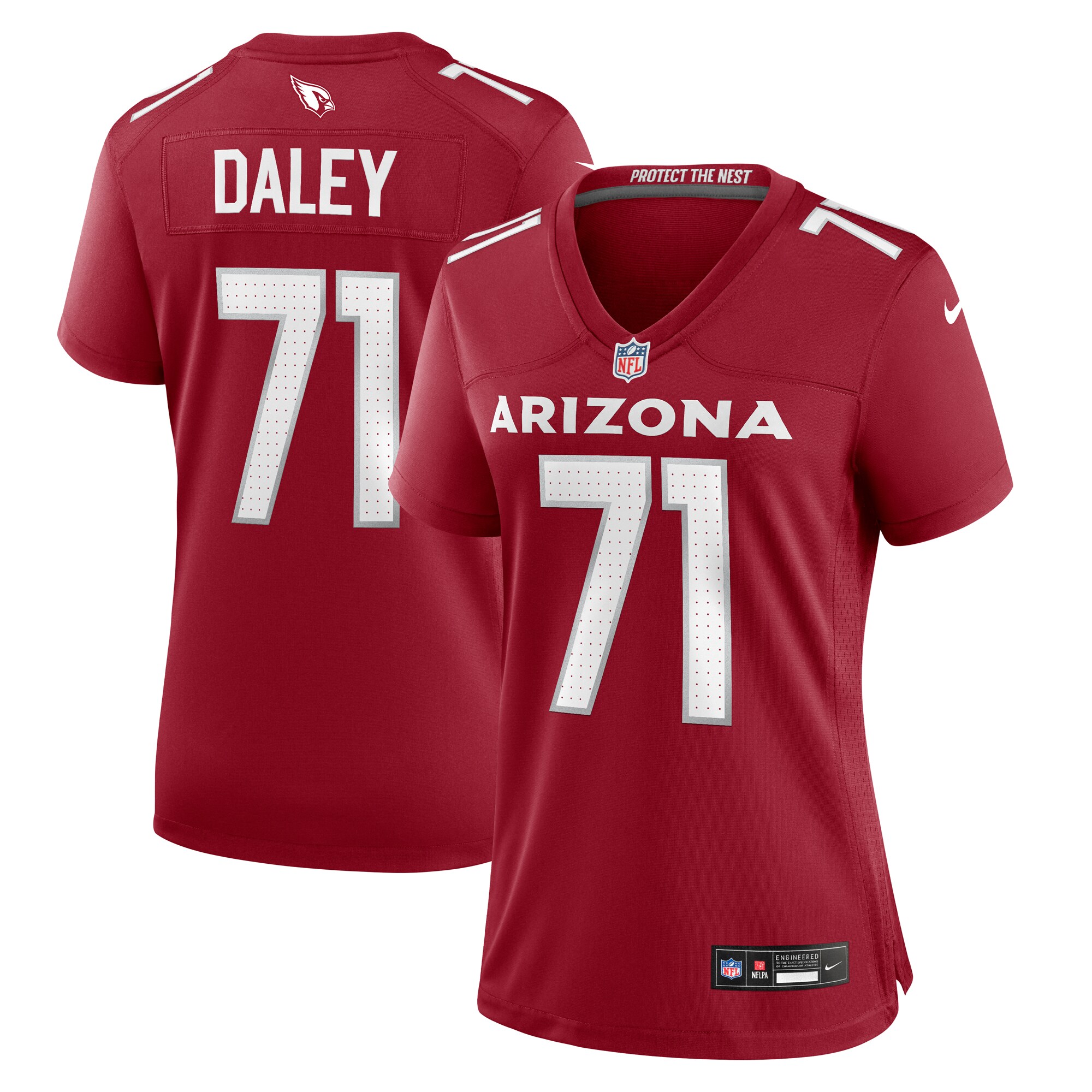 Dennis Daley Arizona Cardinals Women's Women's Team Color Jersey - Cardinal - US Jersey Mall