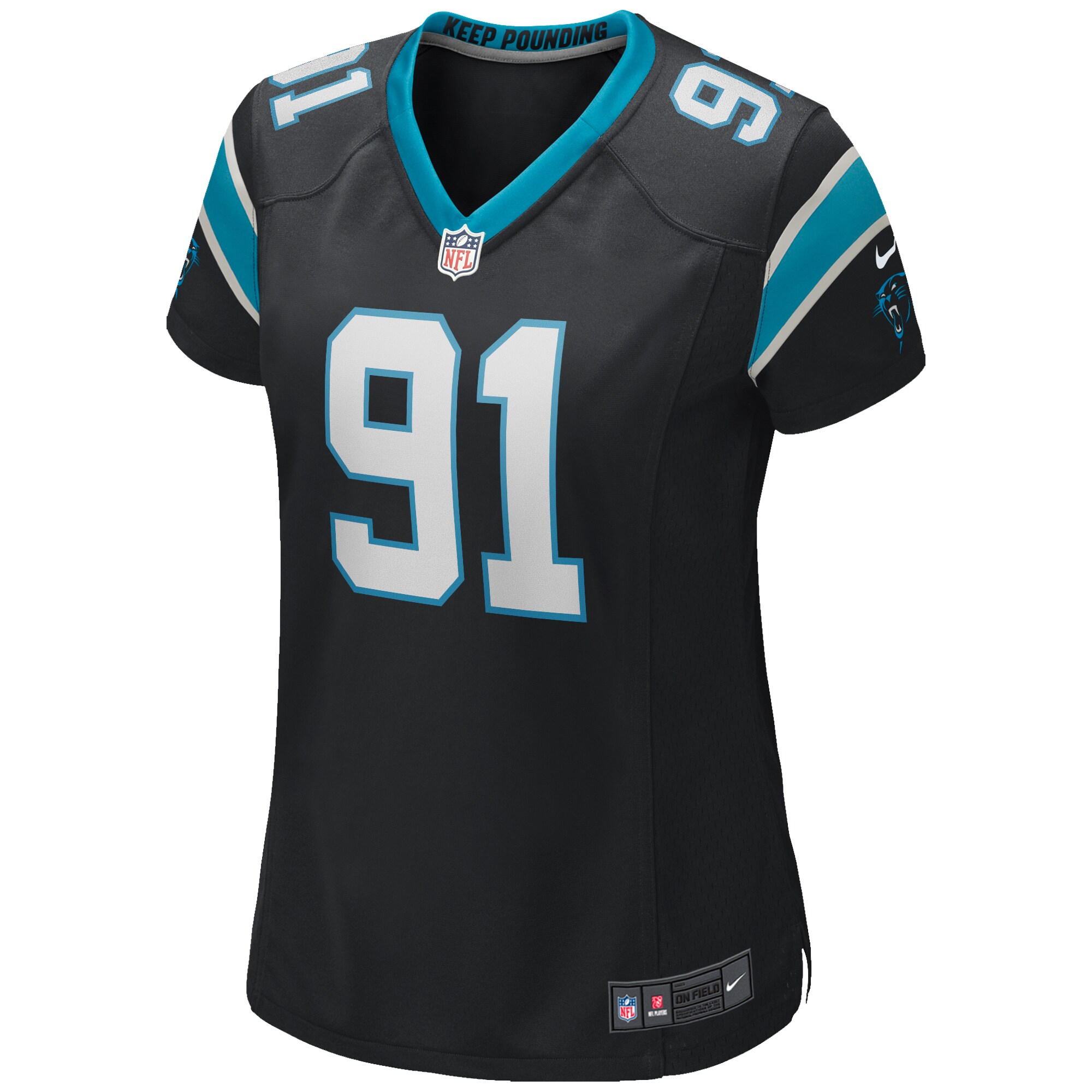 Kevin Greene Carolina Panthers Women's Game Retired Player Jersey - Black - US Jersey Mall