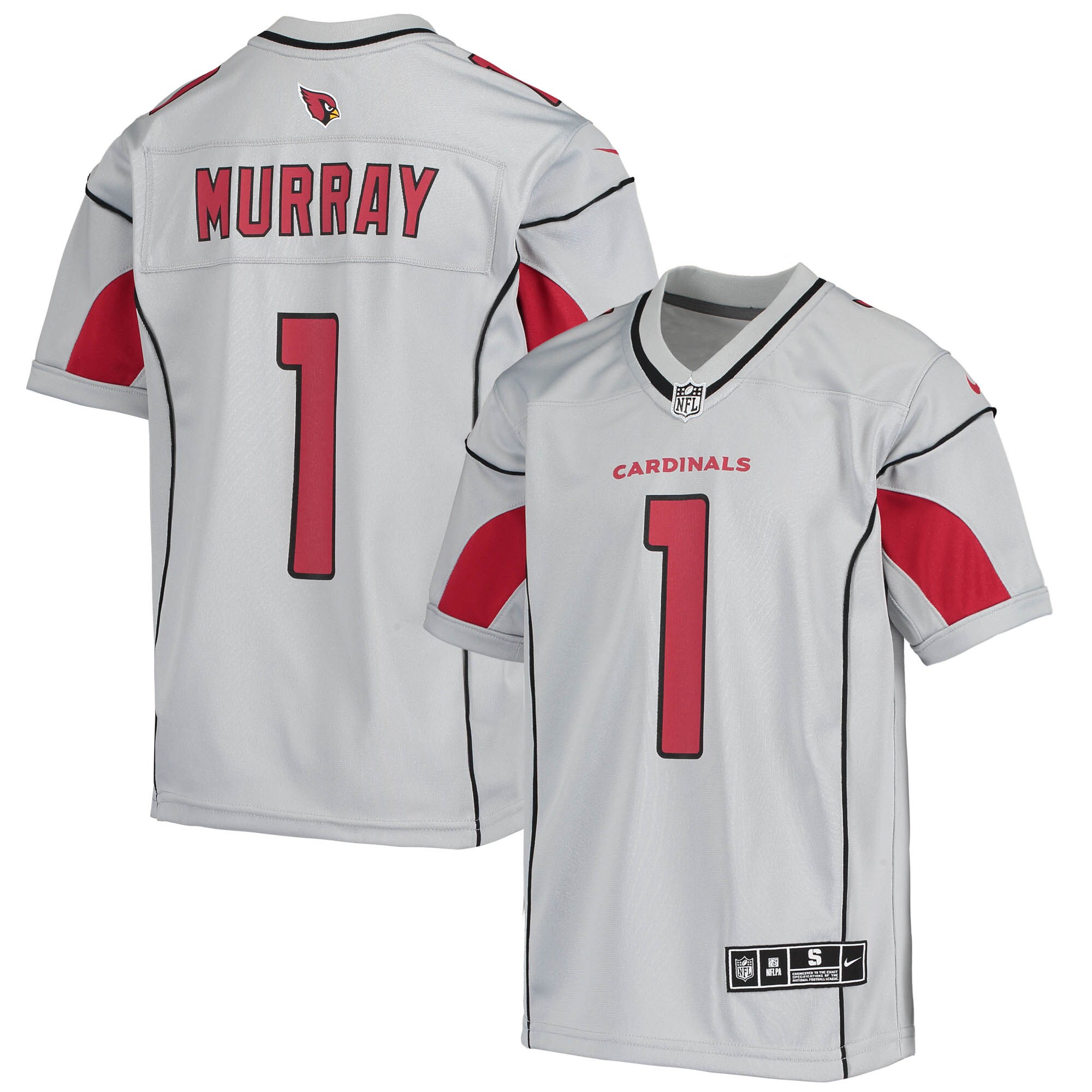 Kyler Murray Arizona Cardinals Youth Inverted Team Game Jersey - Silver - US Jersey Mall
