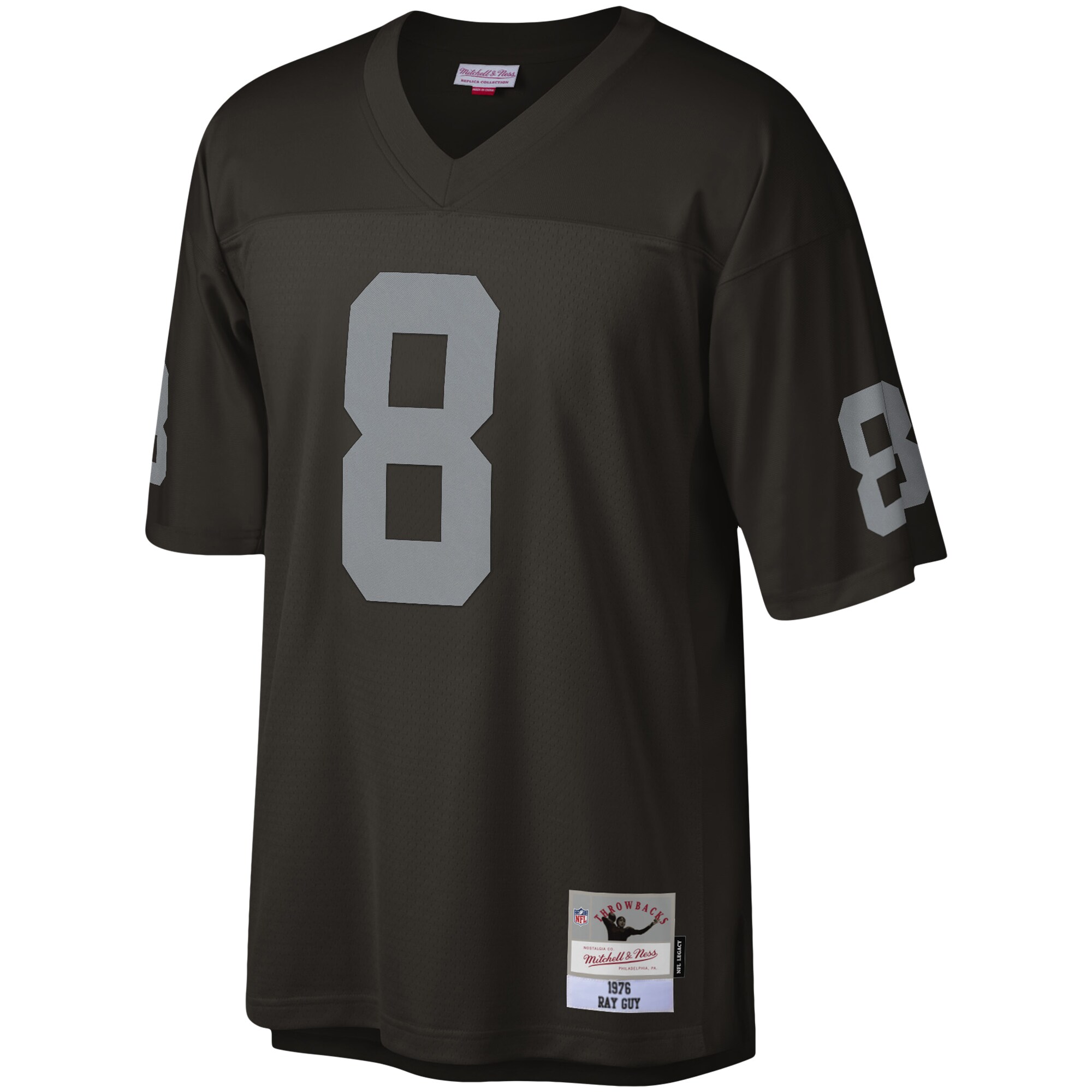 Ray Guy Las Vegas Raiders Mitchell & Ness Legacy Replica Jersey - Black - US Jersey Mall