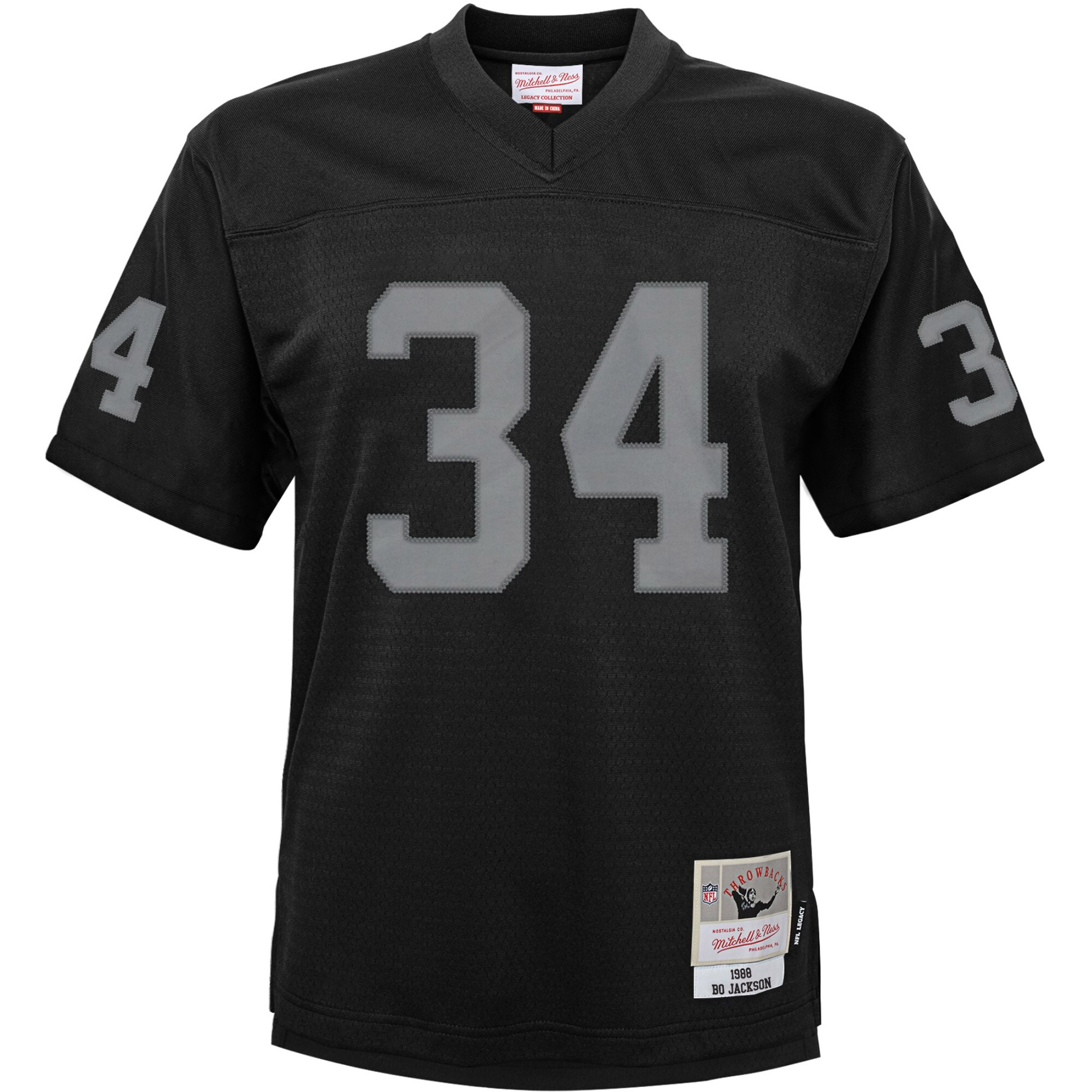Bo Jackson Las Vegas Raiders Mitchell & Ness Toddler 1988 Retired Legacy Jersey - Black - US Jersey Mall