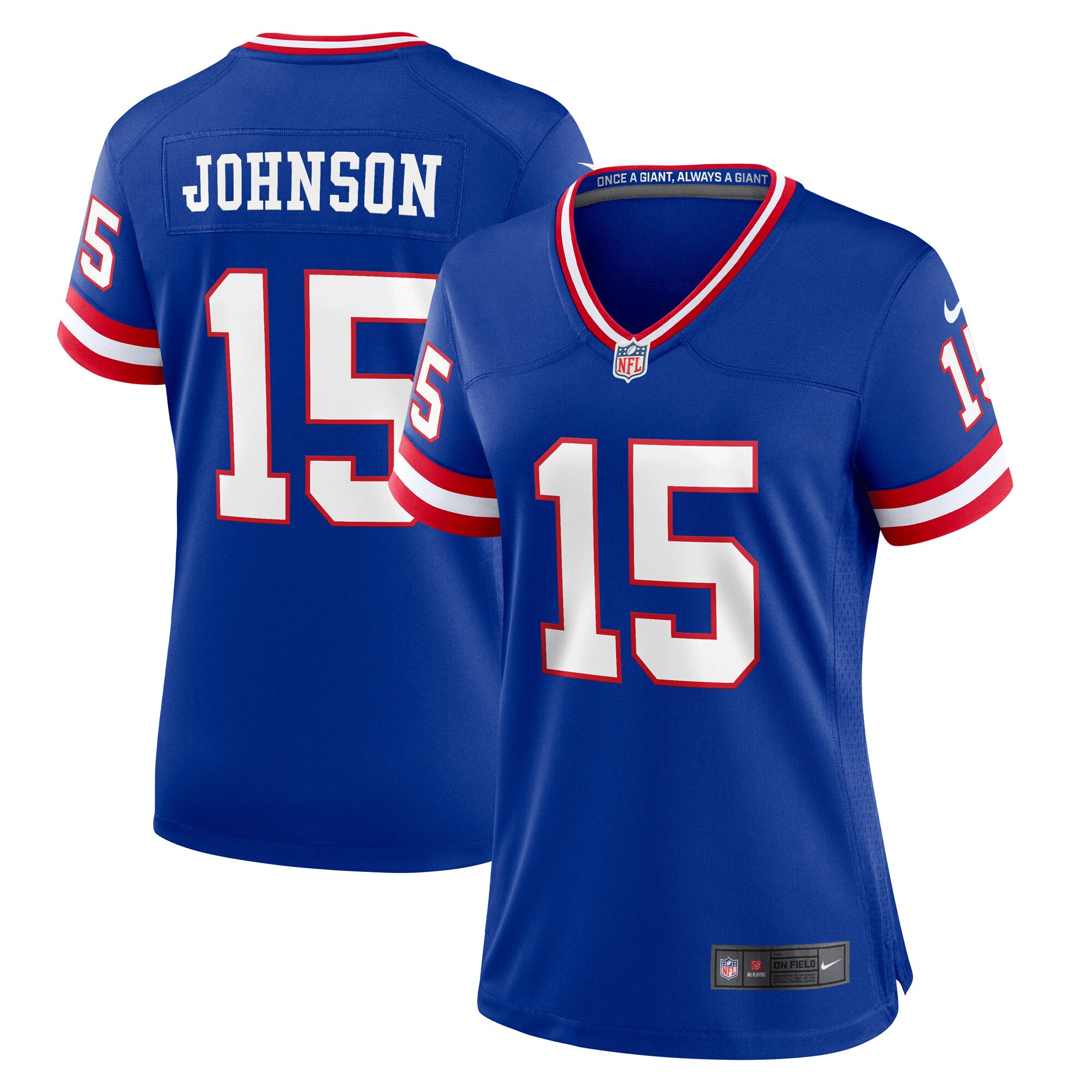 Collin Johnson New York Giants Women's Classic Player Game Jersey - Royal - US Jersey Mall