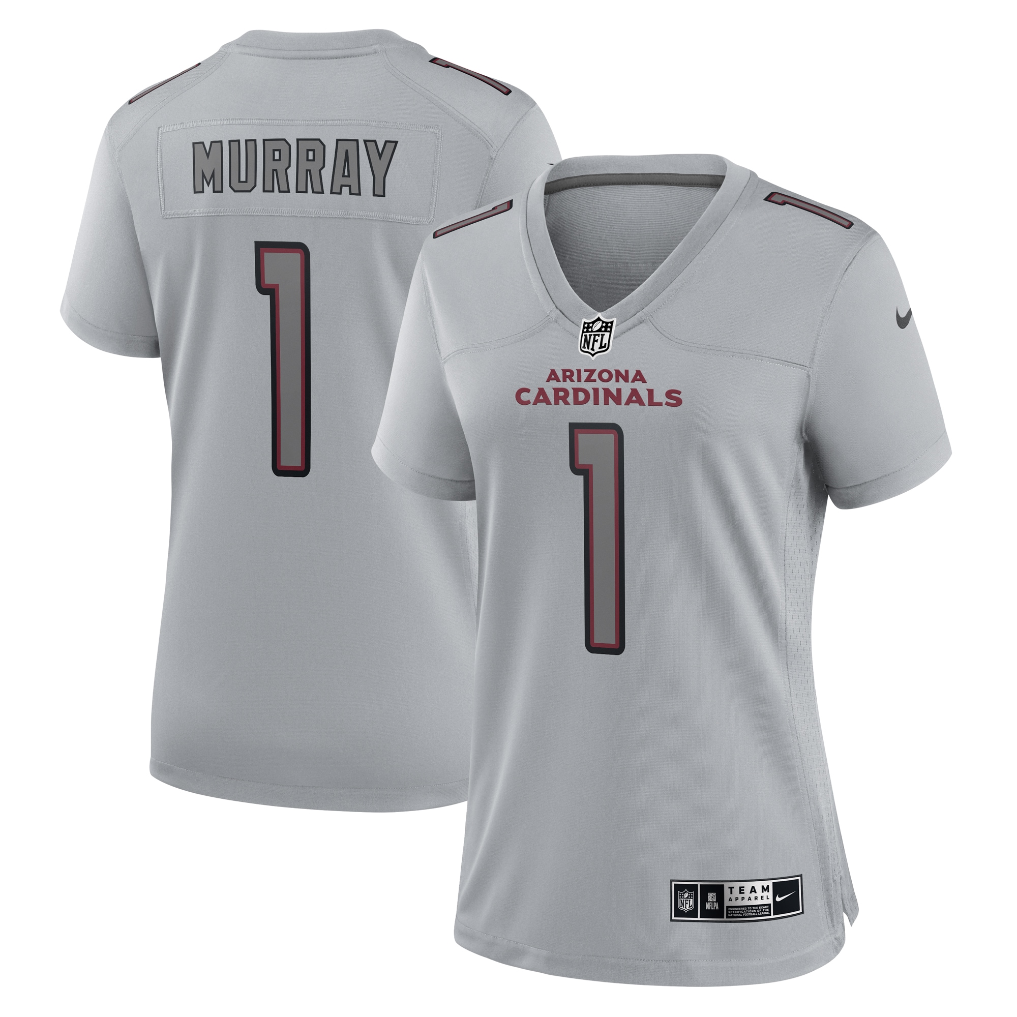 Kyler Murray Arizona Cardinals Women's Atmosphere Fashion Game Jersey - Gray - US Jersey Mall