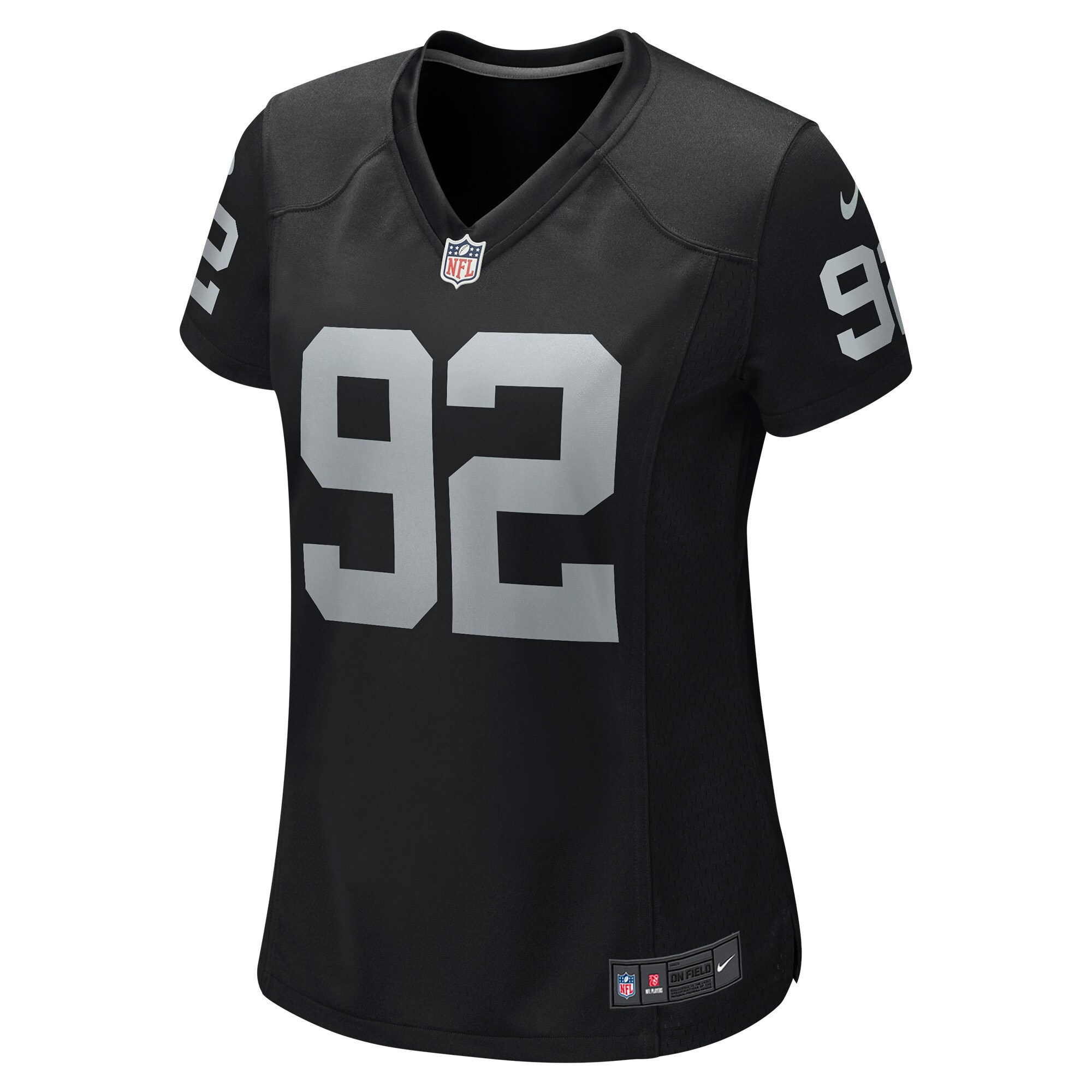 Richard Seymour Las Vegas Raiders Women's Retired Player Game Jersey - Black - US Jersey Mall