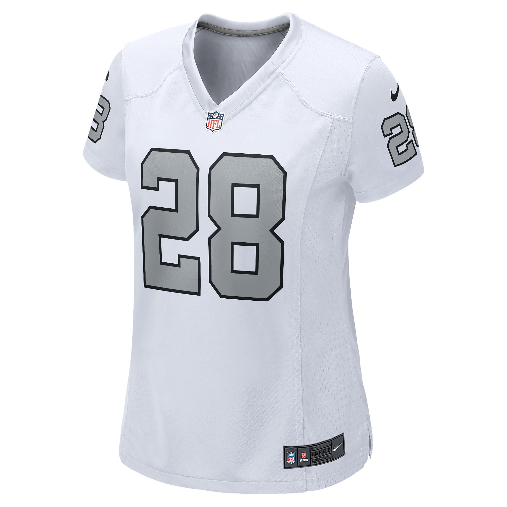 Josh Jacobs Las Vegas Raiders Women's Alternate Game Player Jersey - White - US Jersey Mall