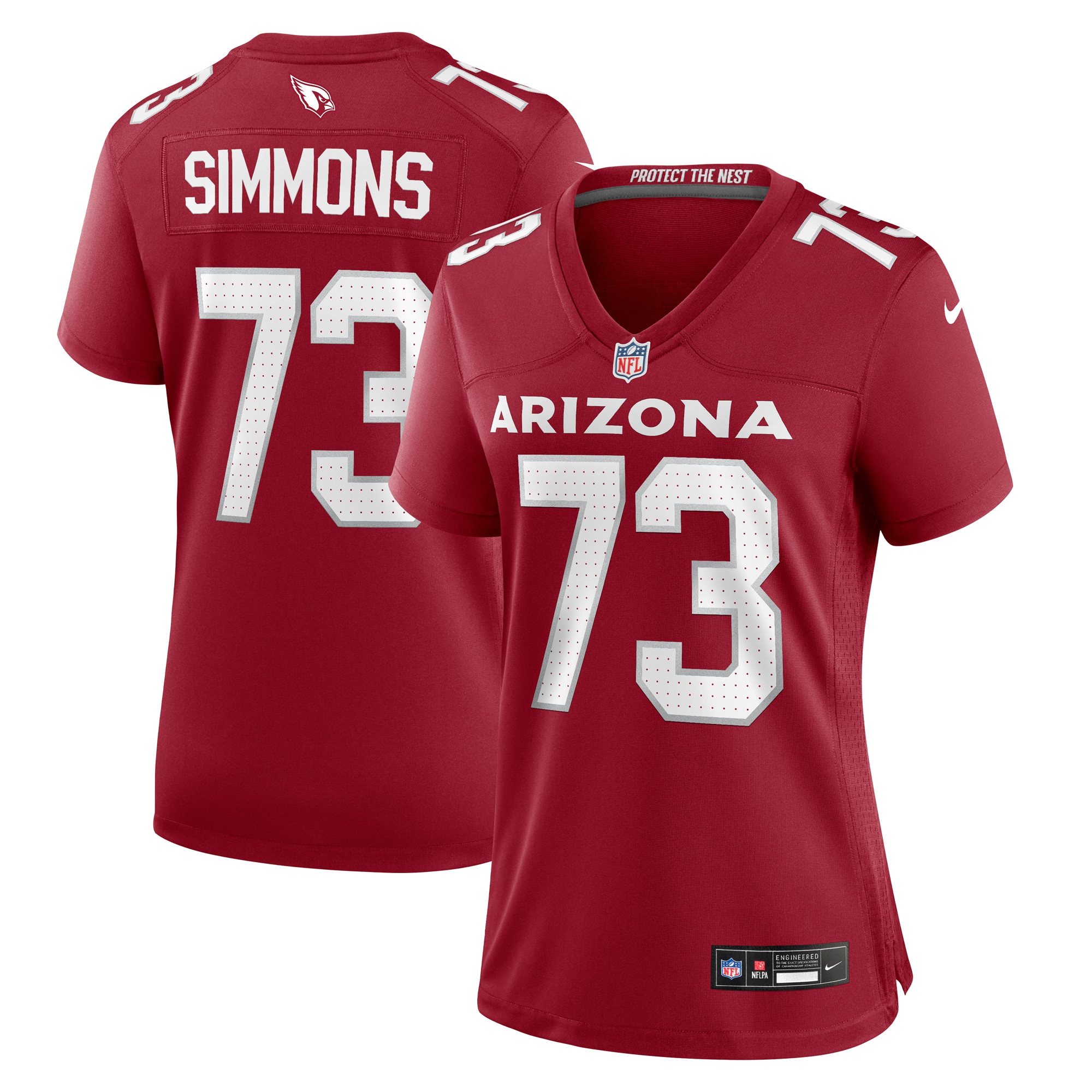 Lachavious Simmons Arizona Cardinals Women's Team Game Jersey - Cardinal - US Jersey Mall