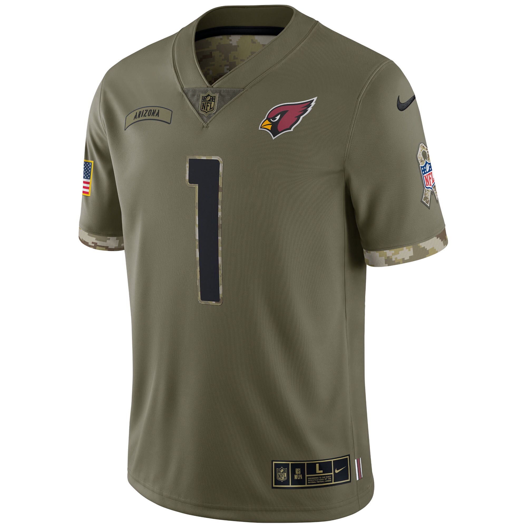 Kyler Murray Arizona Cardinals 2022 Salute To Service Limited Jersey - Olive - US Jersey Mall