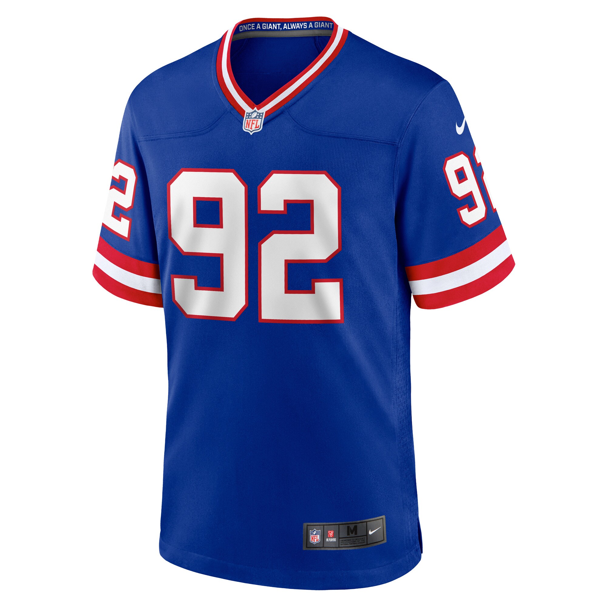 Michael Strahan New York Giants Classic Retired Player Game Jersey - Royal - US Jersey Mall