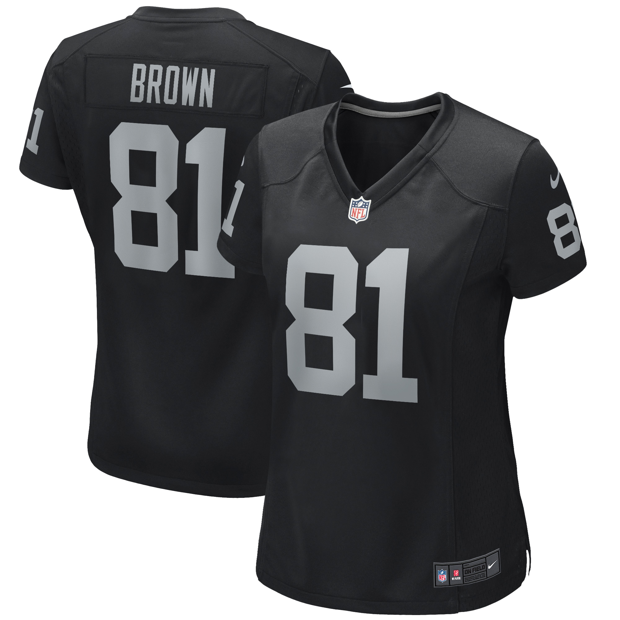 Tim Brown Las Vegas Raiders Women's Game Retired Player Jersey - Black - US Jersey Mall