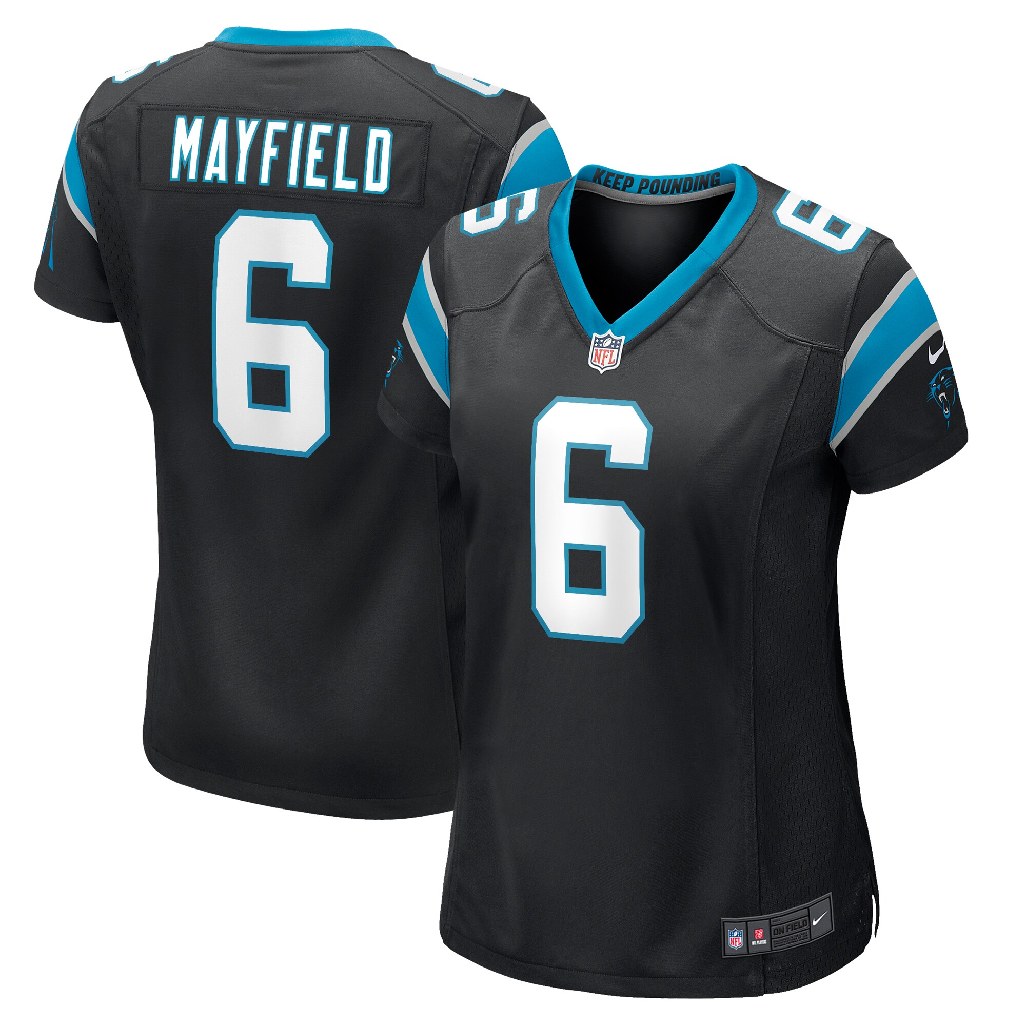 Baker Mayfield Carolina Panthers Women's Home Player Game Jersey - Black - US Jersey Mall