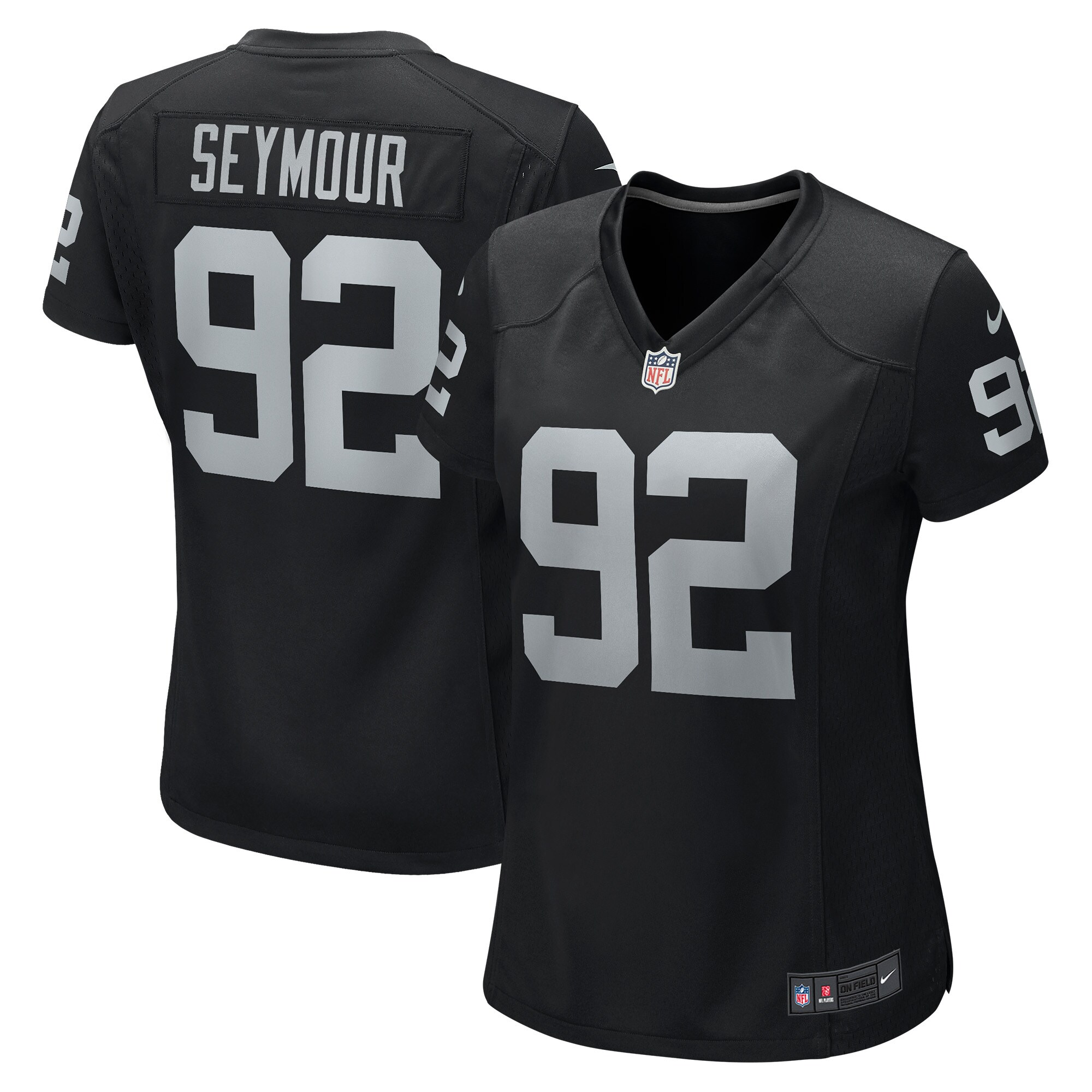 Richard Seymour Las Vegas Raiders Women's Retired Player Game Jersey - Black - US Jersey Mall