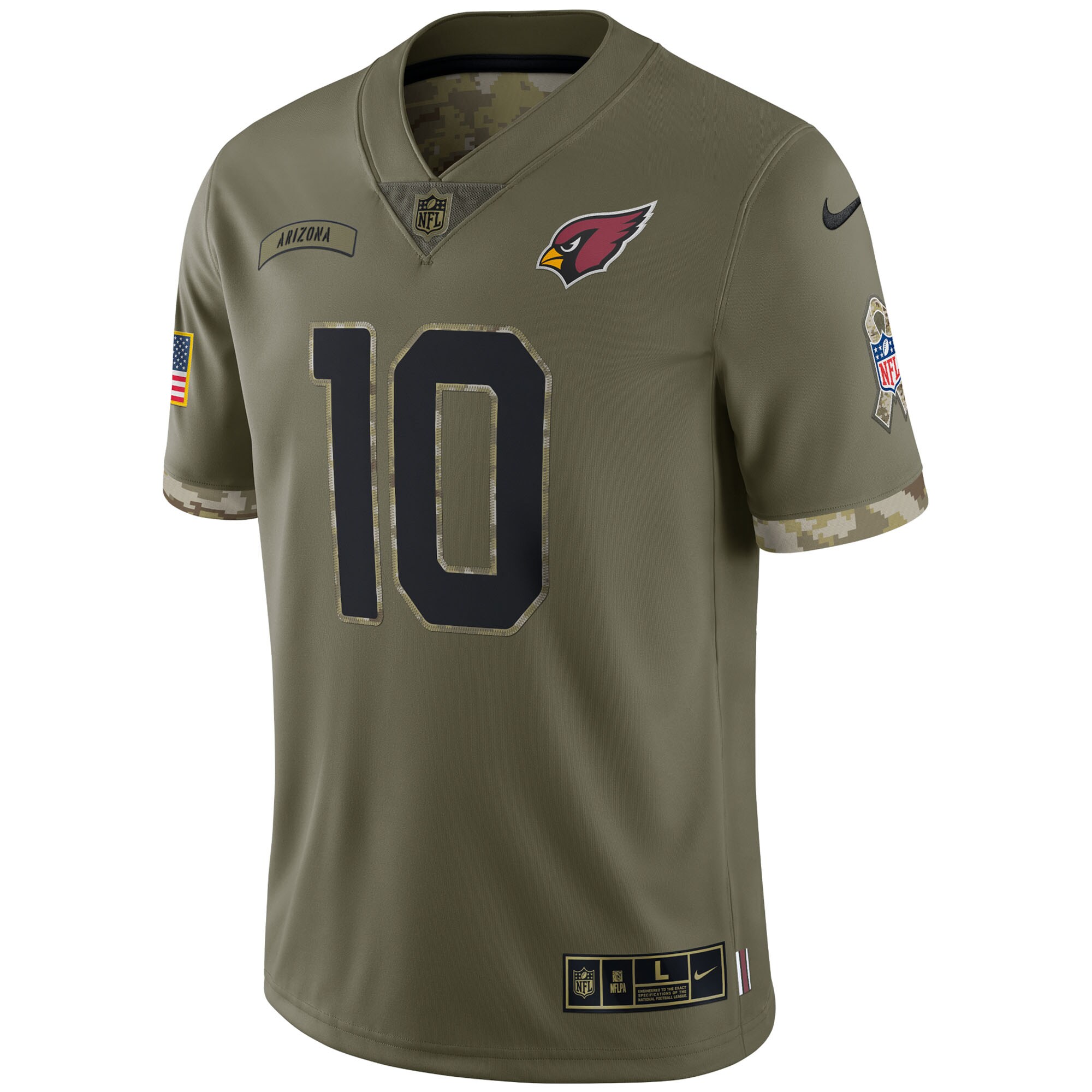 DeAndre Hopkins Arizona Cardinals 2022 Salute To Service Limited Jersey - Olive - US Jersey Mall