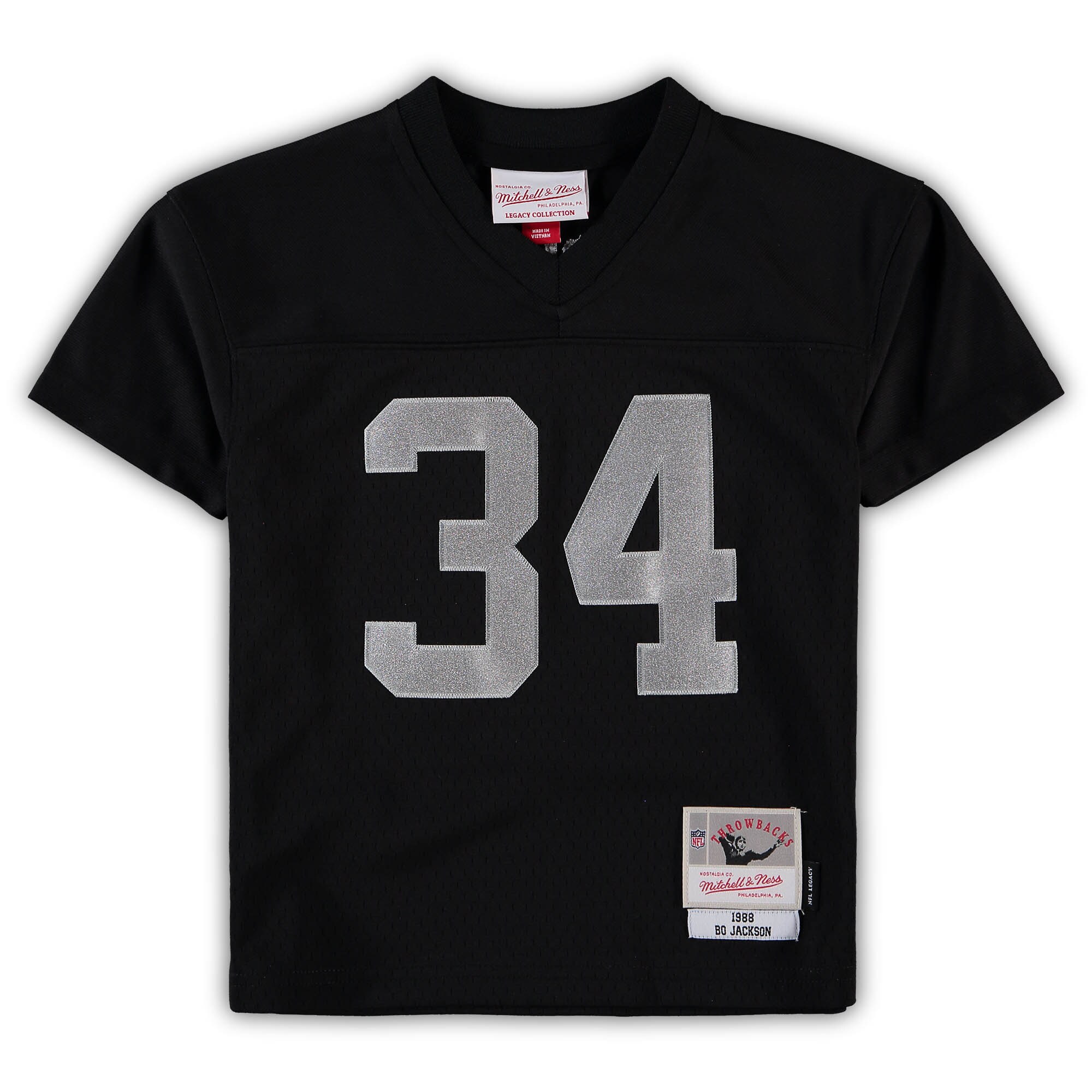 Bo Jackson Las Vegas Raiders Mitchell & Ness Preschool 1988 Retired Player Legacy Jersey - Black - US Jersey Mall